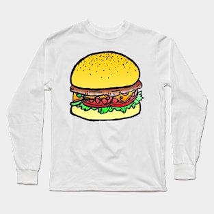 colored burger Long Sleeve T-Shirt